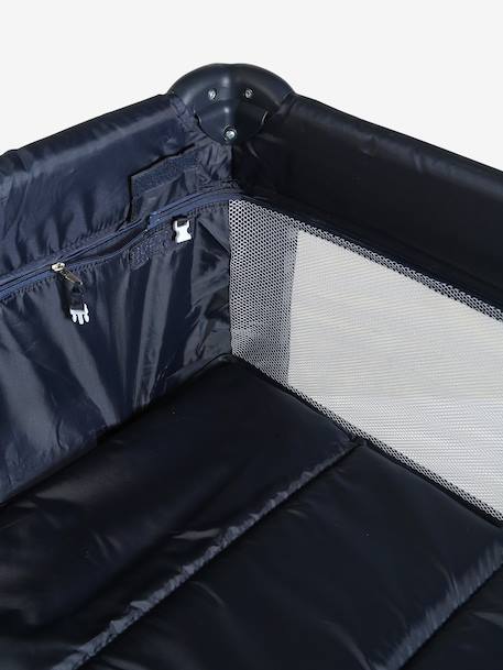 Lit pliant bébé 2 hauteurs de couchage anthracite+marine - vertbaudet enfant 