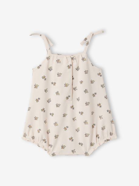 Combinaison bébé fille coton bio rose pâle - vertbaudet enfant 