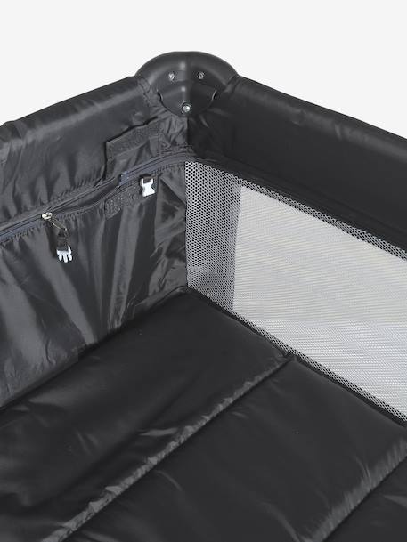 Opvouwbaar babybed 2 hoogtes van ligging antraciet+marineblauw - vertbaudet enfant 