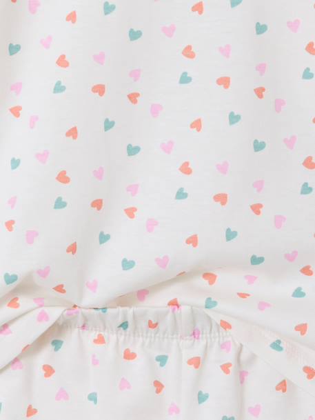 Lot 2 pyjashort cœurs écru - vertbaudet enfant 