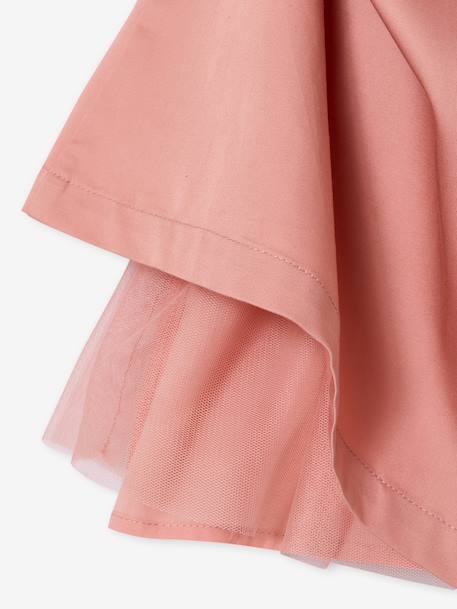 Robe cérémonie fille ceinture dorée blanc+blush - vertbaudet enfant 