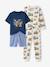 Set van 2 korte en lange pyjama's oceaanblauw - vertbaudet enfant 