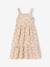 Robe mi longue imprimée fleurs écru - vertbaudet enfant 