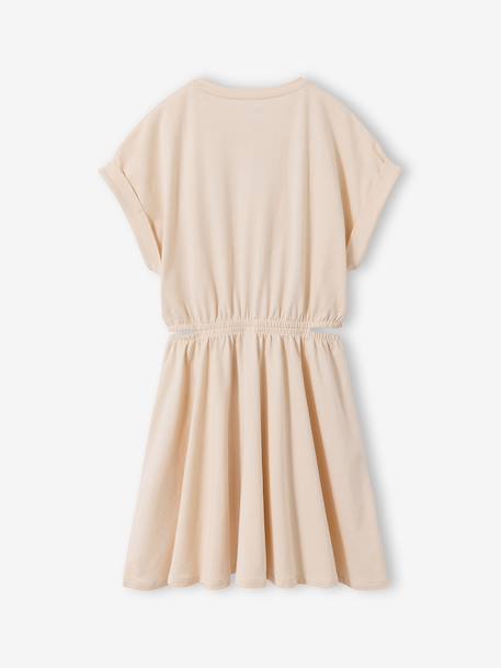 Robe fille avec ouvertures côtés anthracite+vanille - vertbaudet enfant 