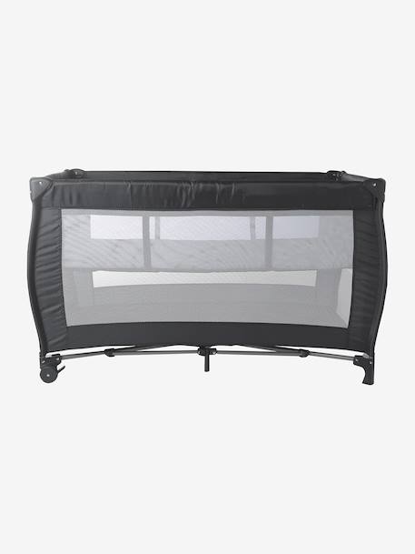 Lit pliant bébé 2 hauteurs de couchage anthracite+marine - vertbaudet enfant 