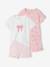 Set van 2 pyjamashorty's. rozen - vertbaudet enfant 