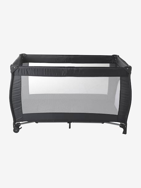 Lit pliant bébé 2 hauteurs de couchage anthracite+marine - vertbaudet enfant 