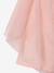 Robe cérémonie fille satin de coton à volants blanc+écru+rose pâle+vert sauge - vertbaudet enfant 