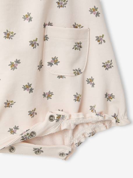 Combinaison bébé fille coton bio rose pâle - vertbaudet enfant 