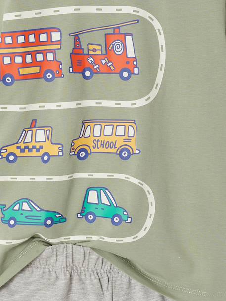 Lot 2 pyjashorts véhicules vert sauge - vertbaudet enfant 