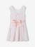 Robe de cérémonie motifs fleurs fille blanc+blanc imprimé+bleu clair+rose imprimé+rose pâle - vertbaudet enfant 