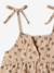 Jurk baby meisjes bretels biologisch katoen beige+roze, gestreept - vertbaudet enfant 