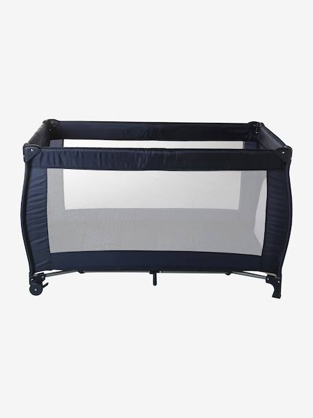 Opvouwbaar babybed 2 hoogtes van ligging antraciet+marineblauw - vertbaudet enfant 