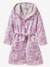 Peignoir de bain enfant MARGUERITE personnalisable, avec coton recyclé mauve - vertbaudet enfant 