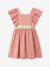 Robe cérémonie fille ceinture dorée blanc+blush - vertbaudet enfant 