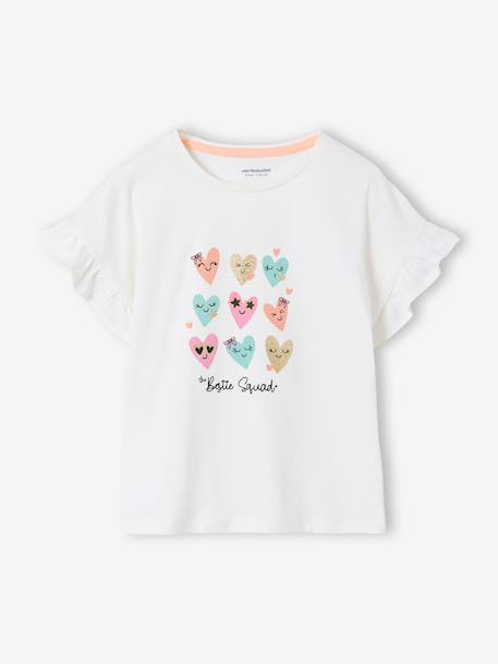 Lot 2 pyjashort cœurs écru - vertbaudet enfant 