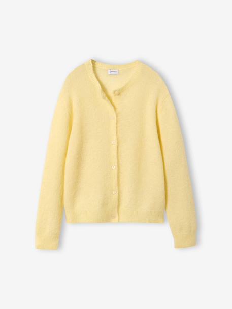 Gilet boutonné jaune pâle - vertbaudet enfant 