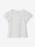 T-shirt met korte mouwen voor meisjes ecru - vertbaudet enfant 