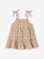 Robe bébé fille bretelles coton bio beige+rayé rose - vertbaudet enfant 