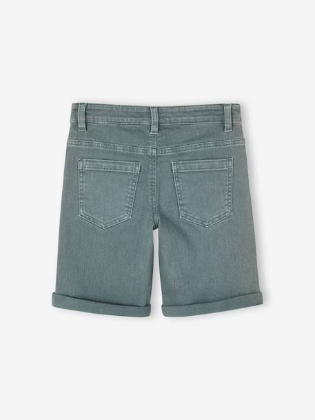 Bermuda garçon 5 poches argile+bleu grisé+terracotta+vert émeraude - vertbaudet enfant 