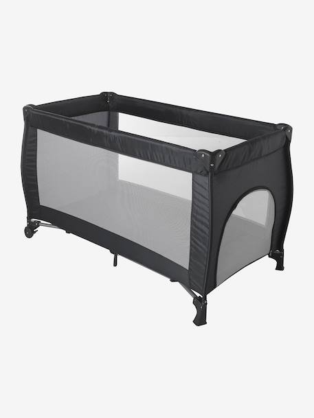 Lit pliant bébé 2 hauteurs de couchage anthracite+marine - vertbaudet enfant 