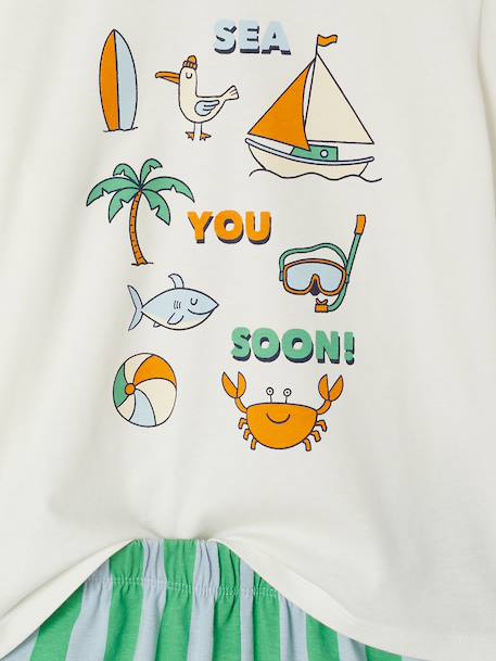 Set van 2 pyjamashorts ecru - vertbaudet enfant 