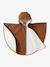 Babyponcho voor autostoeltje karamel+saliegroen - vertbaudet enfant 