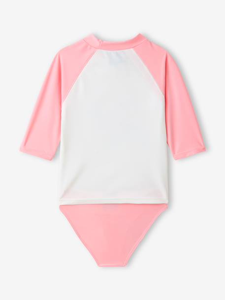 Maillot bain anti UV Snoopy rose bonbon - vertbaudet enfant 