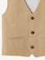 Veste garçon cérémonie sans manches en coton/ lin beige+beige clair+bleu+marine foncé+vert sauge - vertbaudet enfant 
