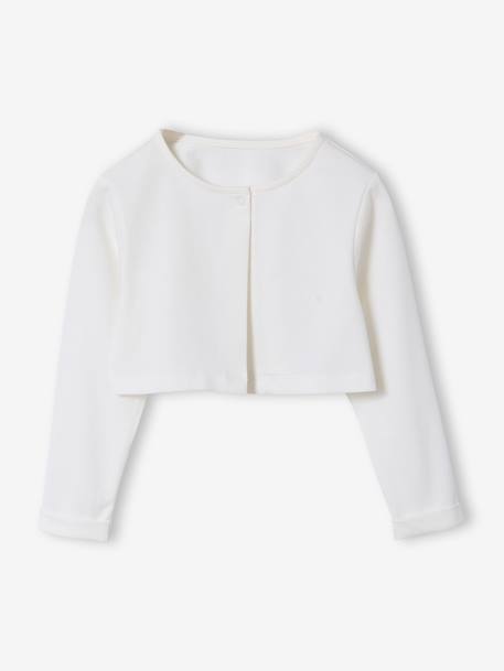 Ensemble robe patineuse boléro serre-tête blanc+vert sauge - vertbaudet enfant 