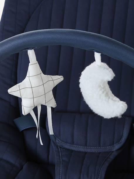 Transat avec arche Babydream beige imprimé+écru+gris/blanc+marine+tilleul - vertbaudet enfant 