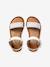 Sandales fille cuir boucle blanc - vertbaudet enfant 
