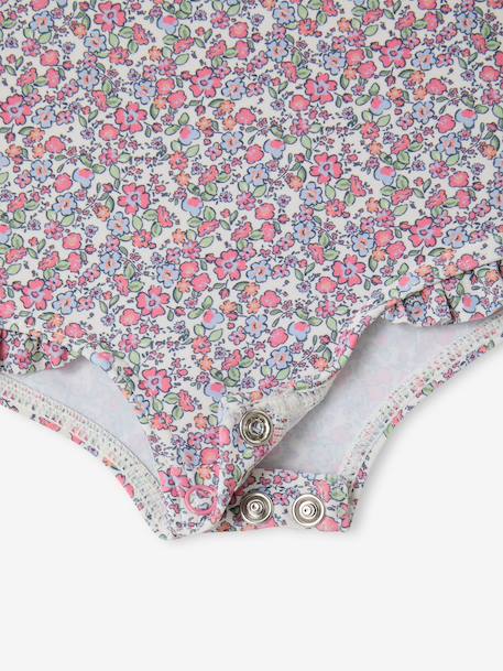 Maillot de bain manches longues anti UV écru - vertbaudet enfant 