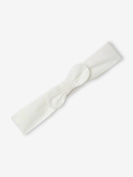 Set met jurk en haarband ecru - vertbaudet enfant 
