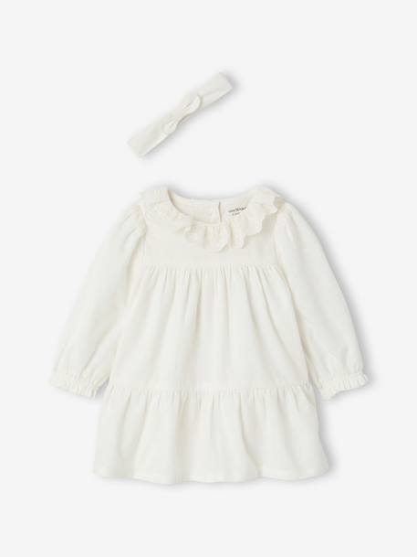 Ensemble robe bandeau écru - vertbaudet enfant 