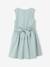 Ensemble robe patineuse boléro serre-tête blanc+vert sauge - vertbaudet enfant 