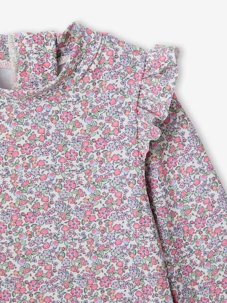 Badpak met lange mouwen en UV-bescherming ecru - vertbaudet enfant 
