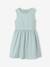 Ensemble robe patineuse boléro serre-tête blanc+vert sauge - vertbaudet enfant 