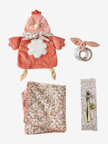 Koffer knuffel cocotte om te personaliseren sinaasappel - vertbaudet enfant 