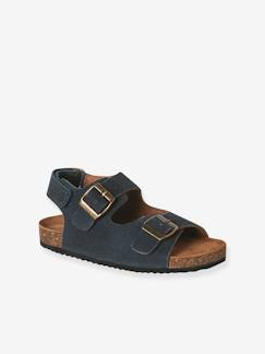 Chaussures-Chaussures garçon 23-38-Sandales-Sandales garçon cuir boucles 