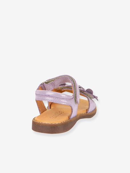 Leren sandalen voor meisjes LORE FLOWERS FRODDO blauw+donkerblauw+goud+goudroze+lavendel+rood+rouge+terracottategel - vertbaudet enfant 