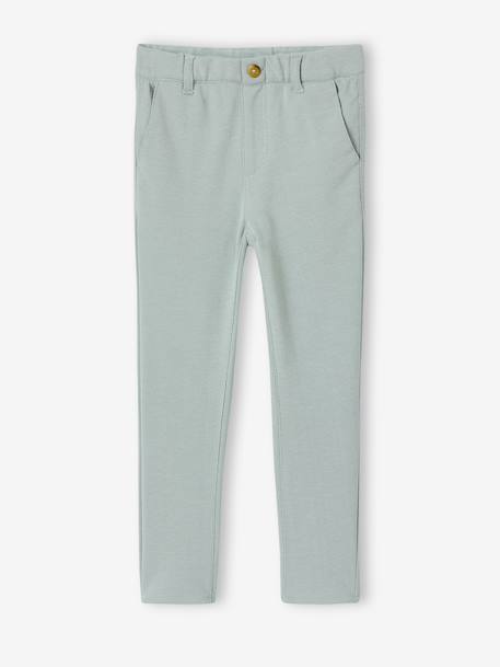 Ensemble céremonie chemise col Mao, veste et pantalon garçon beige+bleu ciel+vert d'eau - vertbaudet enfant 