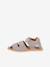 Gesloten blotevoetensandalen voor kinderen BAREFOOT FLEXY AVI FRODDO lichtgrijs+marineblauw - vertbaudet enfant 