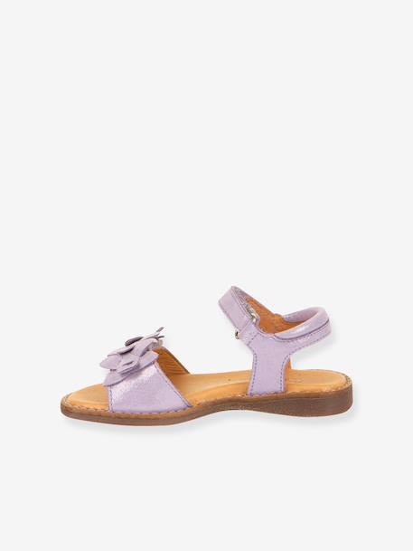 Sandales en cuir pour fille LORE FLOWERS froddo bleu+bleu foncé+blush+lavande+or+rose doré+rouge+tomette - vertbaudet enfant 