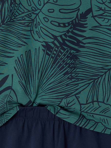 Set van 2 pyjamashorts jungle Engels groen - vertbaudet enfant 