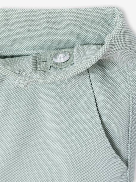 Ensemble céremonie chemise col Mao, veste et pantalon garçon beige+bleu ciel+vert d'eau - vertbaudet enfant 