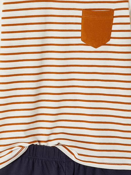 Lot 3 pyjamas vélo long et court caramel - vertbaudet enfant 