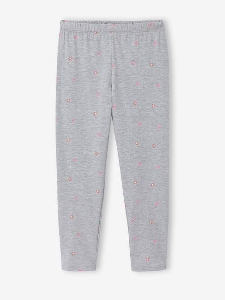 Lot 2 pyjamas lapin court et long gris chiné - vertbaudet enfant 