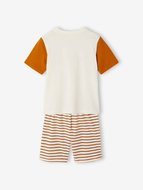 Set van 3 pyjama's met fietsen, lange en korte mouwen karamel - vertbaudet enfant 
