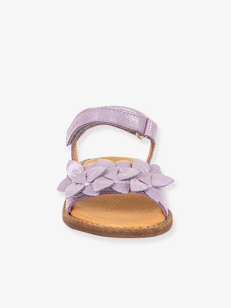 Sandales en cuir pour fille LORE FLOWERS froddo bleu+bleu foncé+blush+lavande+or+rose doré+rouge+tomette - vertbaudet enfant 